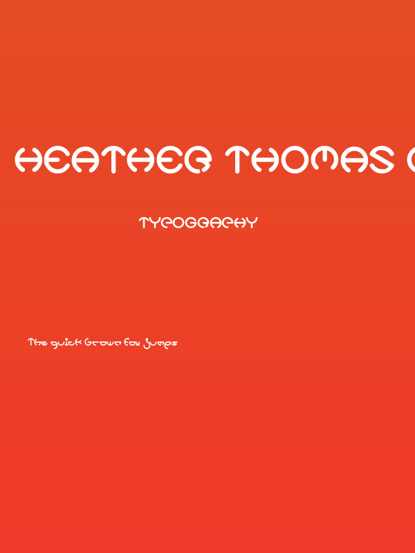 HEATHER THOMAS Bold Poster