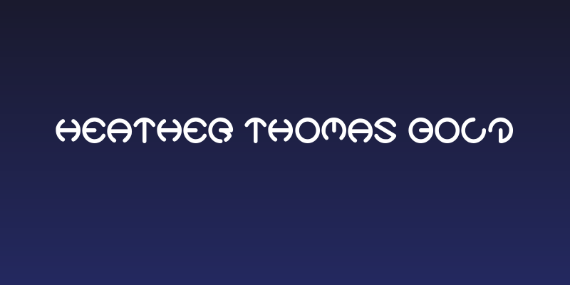 HEATHER THOMAS Bold Social Header