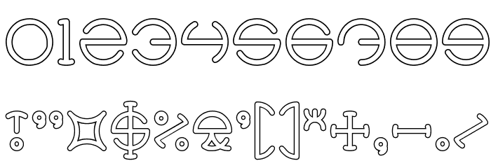 HEATHER THOMAS-Hollow フォント その他の文字