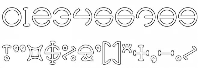 HEATHER THOMAS-Hollow フォント その他の文字