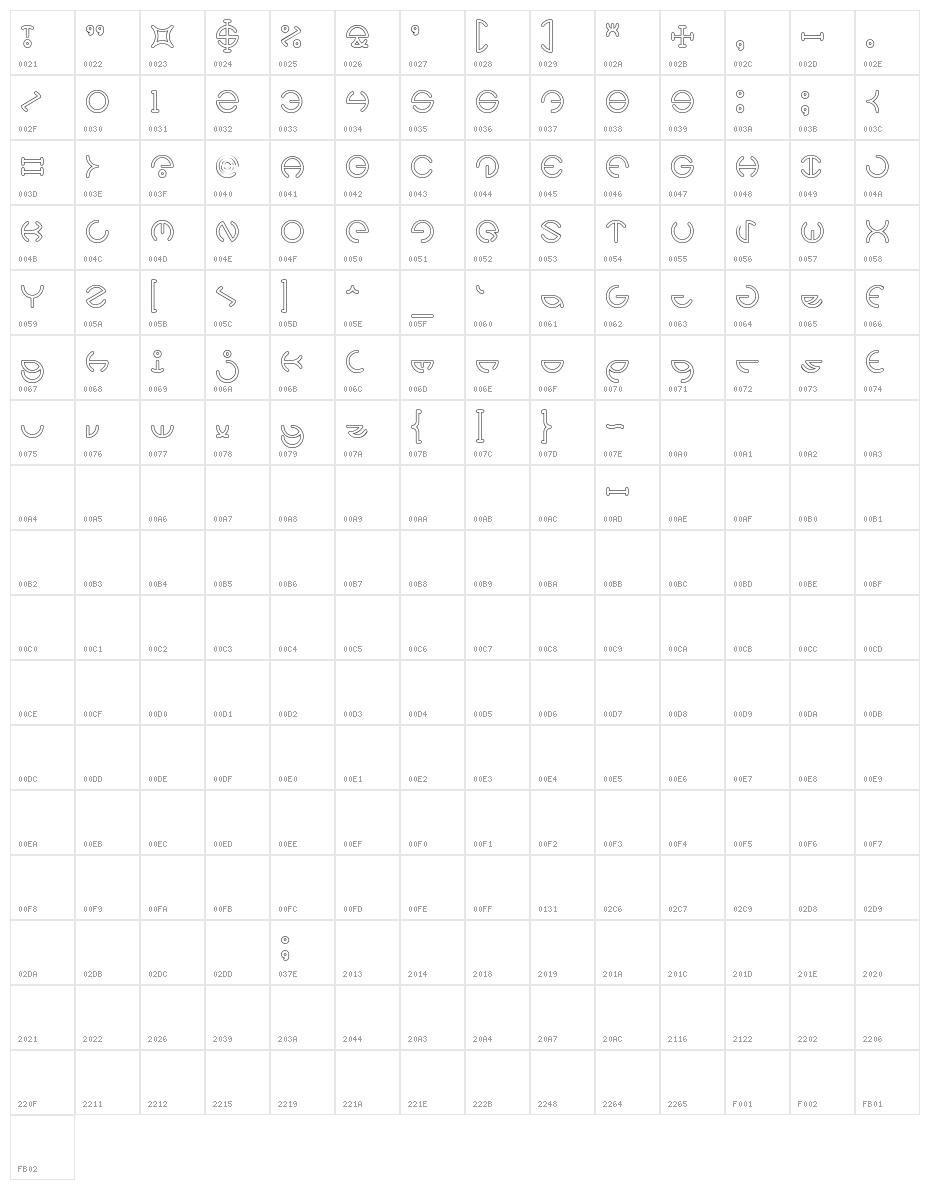 HEATHER THOMAS-Hollow Character Map