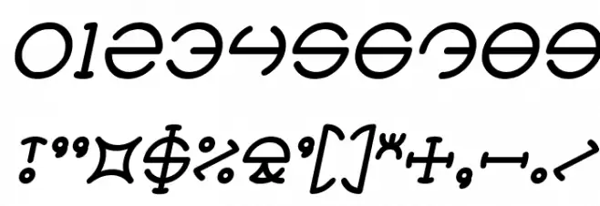 HEATHER THOMAS Italic フォント その他の文字