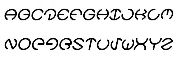 HEATHER THOMAS Italic Schriftart Groß