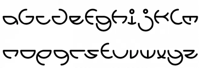 HEATHER THOMAS-Light フォント 小文字