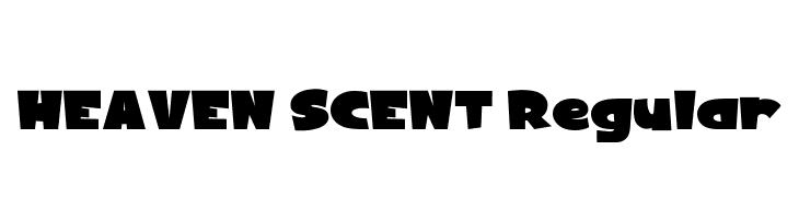 HEAVEN SCENT Regular  font caratteri gratis