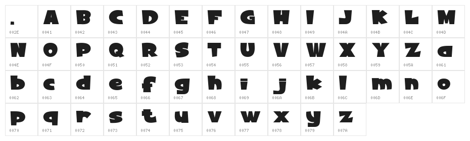 HEAVEN SCENT Regular Character Map