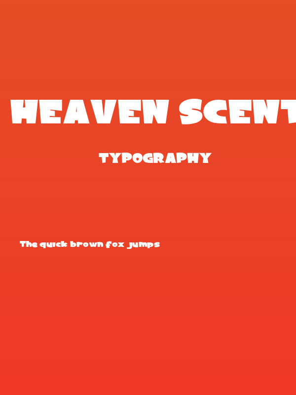 HEAVEN SCENT Regular Poster