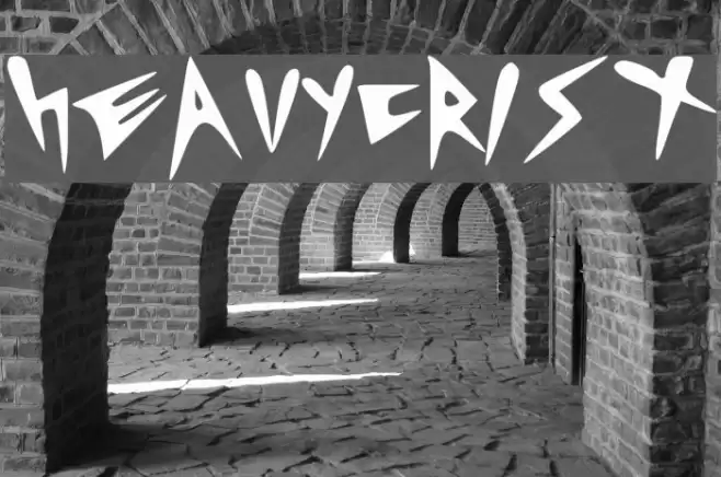 HEAVYCRIST Font examples