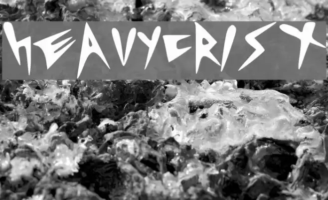HEAVYCRIST Font examples