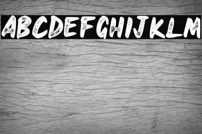 HEAVYRUST ROUGH Font examples