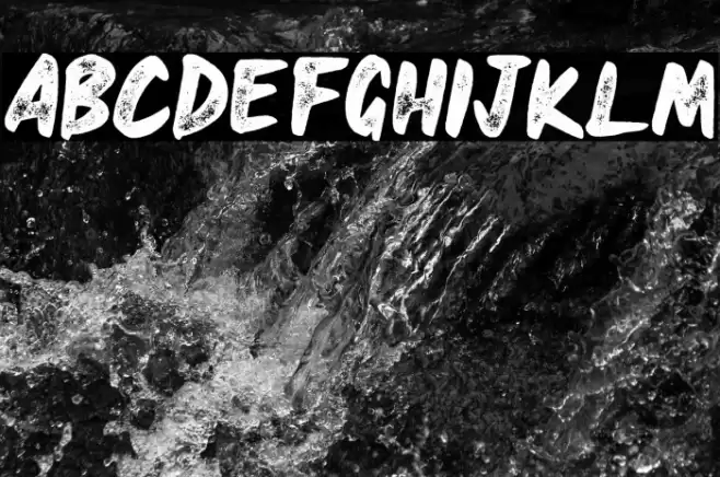 HEAVYRUST ROUGH Font examples