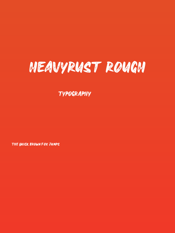 HEAVYRUST ROUGH Poster
