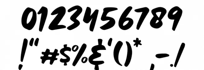 HEAVYRUST Font OTHER CHARS