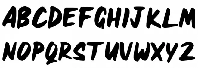 HEAVYRUST Schriftart Groß