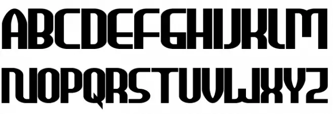 HEAVYwood Bold Font UPPERCASE