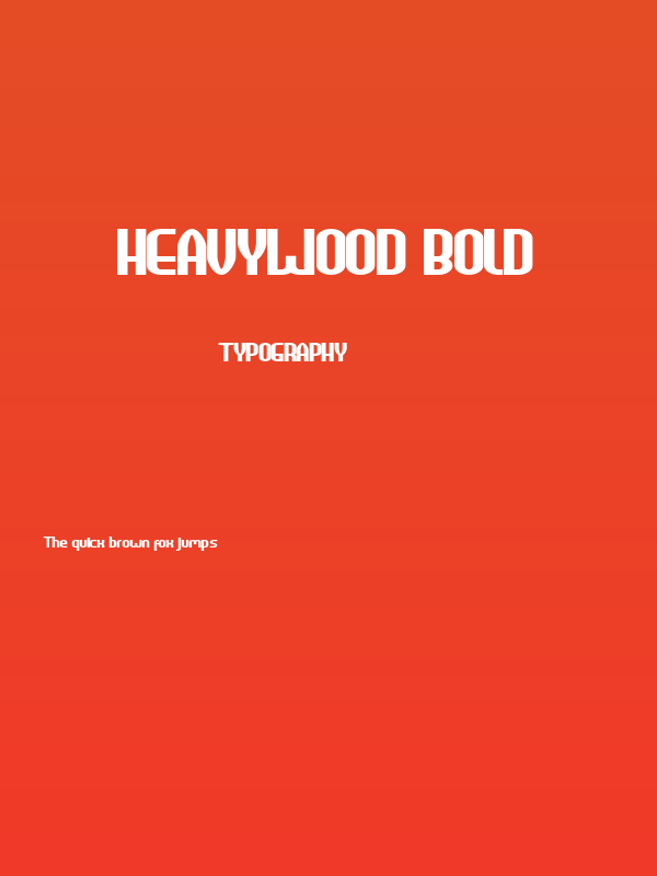 HEAVYwood Bold Poster