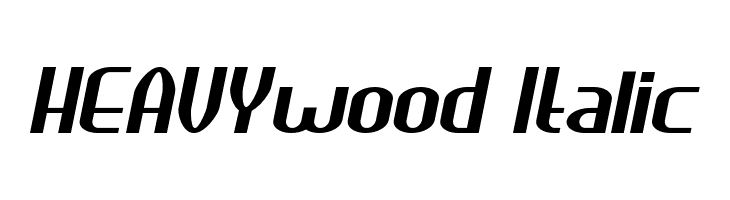 HEAVYwood Italic  नि: शुल्क फ़ॉन्ट्स डाउनलोड