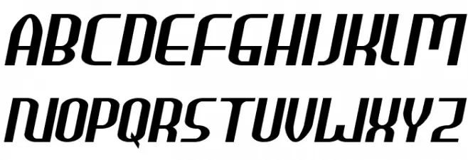 HEAVYwood Italic Schriftart Groß