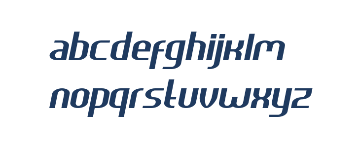 HEAVYwood Italic Lowercase