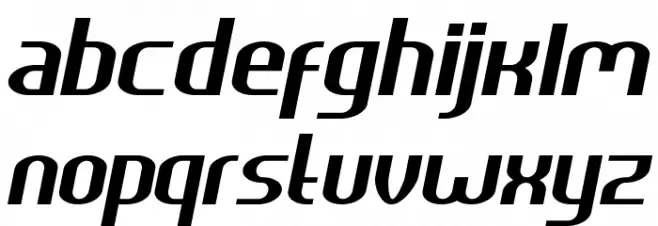 HEAVYwood Italic फ़ॉन्ट लोअरकेस
