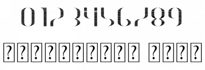 HEAVYwood engraved fill Font OTHER CHARS