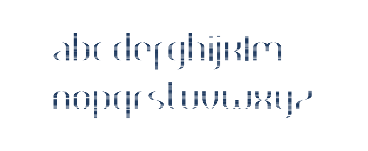 HEAVYwood engraved fill Lowercase