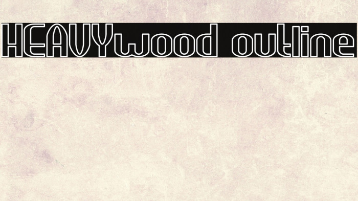 HEAVYwood outline Example 1