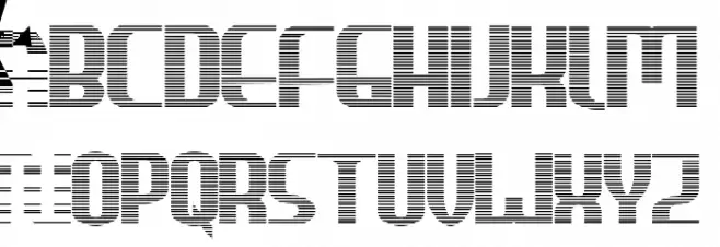 HEAVYwood shadow Schriftart Groß