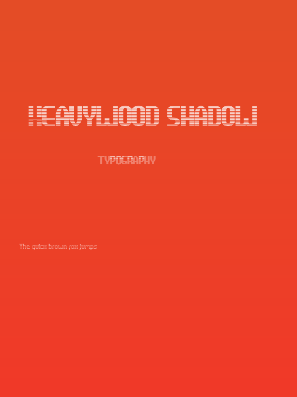 HEAVYwood shadow Poster