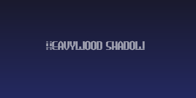 HEAVYwood shadow Social Header