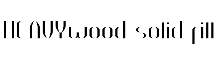 HEAVYwood solid fill  Fuentes Gratis Descargar