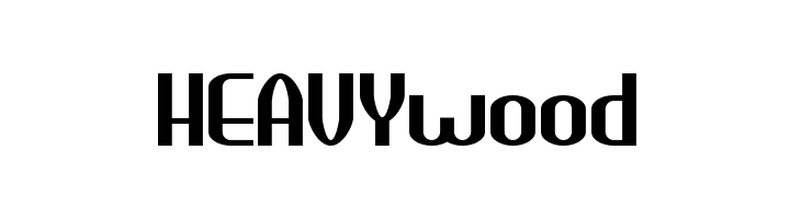 HEAVYwood  font caratteri gratis