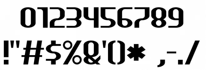 HEAVYwood Font OTHER CHARS