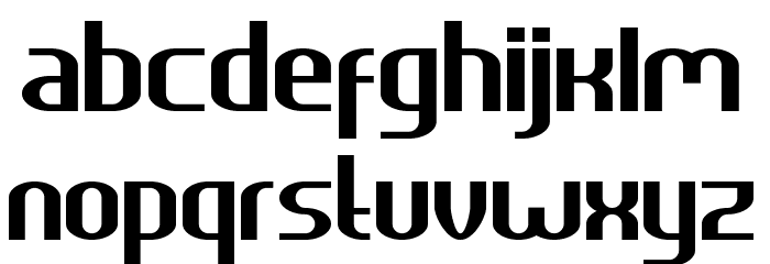 HEAVYwood Font LOWERCASE