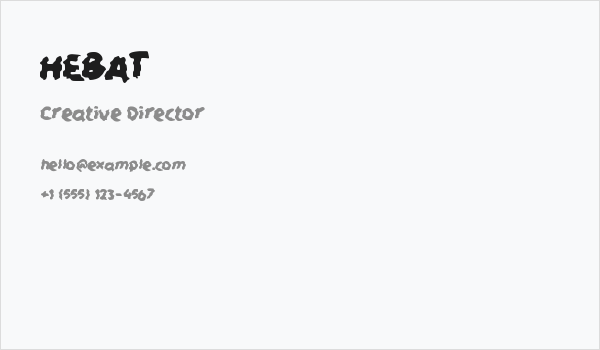 HEBAT Business Card