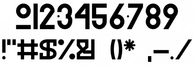 HECTICA Font OTHER CHARS