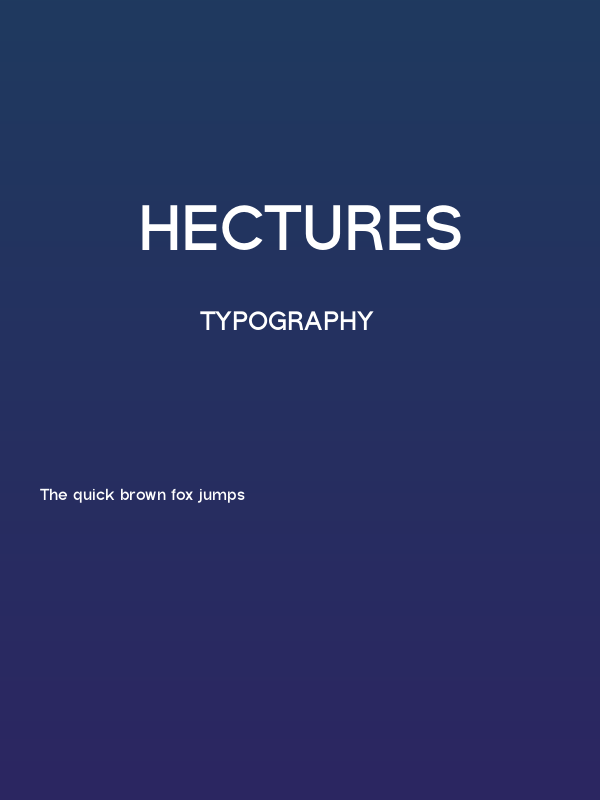 HECTURES Poster