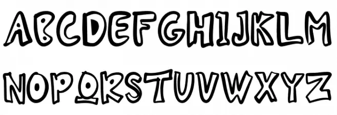 HEINZO フォント 大文字