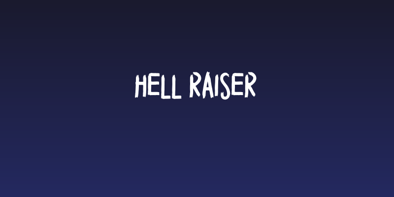 HELL RAISER Social Header