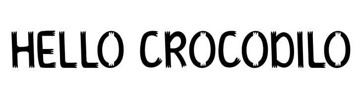 HELLO CROCODILO  لخطوط تنزيل