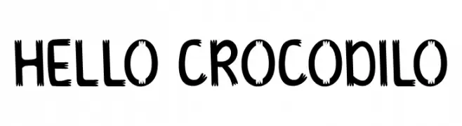 HELLO CROCODILO  لخطوط تنزيل