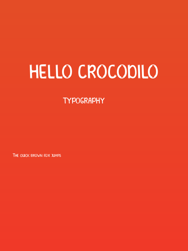 HELLO CROCODILO Poster