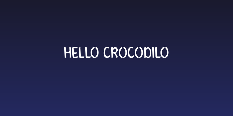 HELLO CROCODILO Social Header