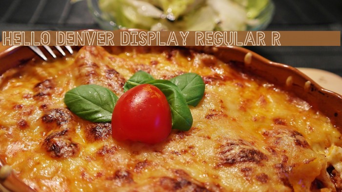 HELLO DENVER DISPLAY REGULAR Regular Font examples