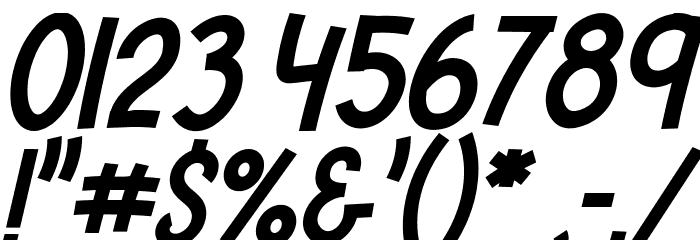 HELLO GIRAFFE Italic Font OTHER CHARS