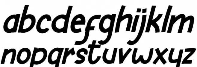 HELLO GIRAFFE Italic خط أحرف صغيرة