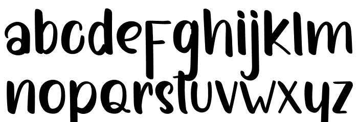 HELLO JUCKY Font LOWERCASE