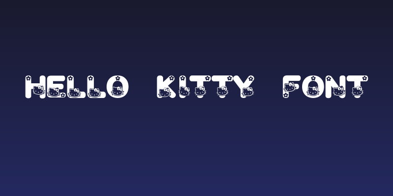 HELLO KITTY FONT Social Header
