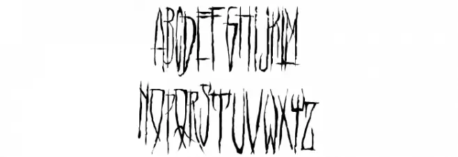 HELLO WEEN FONT Шрифта ВЕРХНИЙ