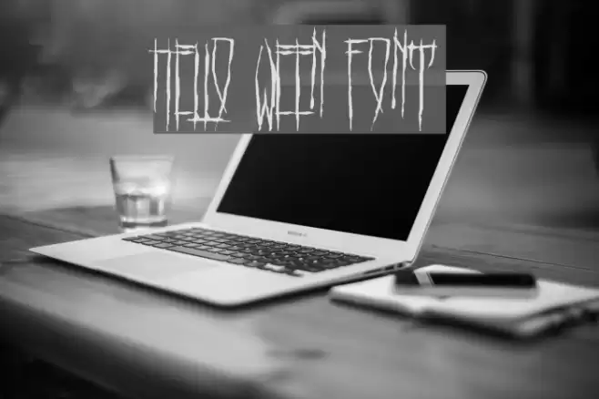 HELLO WEEN FONT Font examples